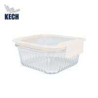 ราคา กล่องอาหารแก้วจัตุรัส KECH BELLA 0.8 ลิตร สีขาว (1297845)