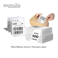 ราคา สติ๊กเกอร์เทอร์มอล BARIGAN 100X150MM DIRECT THERMAL LABEL (888212400011)