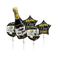 ราคา ลูกโป่งฟอยล์ HAPPY NEW YEAR SNAZZ 18 นิ้ว สีดำ (1301086)