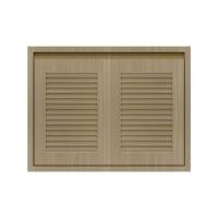 ราคา บานซิงค์คู่เกล็ดเต็ม JUPITER SILKY WOOD 83x63 ซม. สีน้ำตาล (1240603)