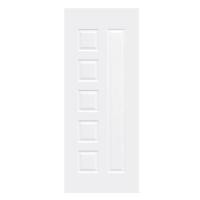 ราคา ประตูภายใน HDF ไม่เจาะลูกบิด METRO 604 บัวสวรรค์ 70x200 ซม. สีรองพื้น (1294628)