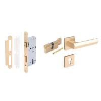 ราคา มือจับก้านโยกห้องน้ำ MORTISE HAFELE 489.11.058 สีทองด้าน (1307527)