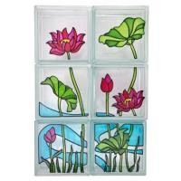 ราคา อิฐแก้ว 19x19x8 ซม. ช้างแก้ว ชุดบัวหลวง สีชมพู (1240379)