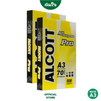 ราคา กระดาษถ่ายเอกสาร A3 70 แกรม ALCOTT [2 รีม] ห่อสีเหลือง (1 รีม / 500 แผ่น) (888139800286)