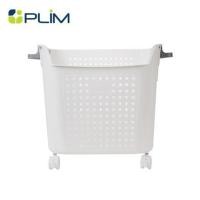 ราคา ตะกร้าผ้าเหลี่ยมสูงมีล้อ PLIM OLIS SIZE L สีขาว (1297472)
