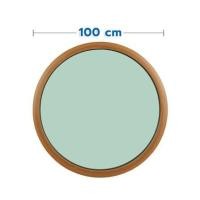 ราคา ช่องแสงหน้าต่างอะลูมิเนียม วงกลม KPA 100x100 ซม. สีลายไม้ (1307510)