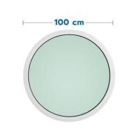ราคา ช่องแสงหน้าต่างอะลูมิเนียม วงกลม KPA 100x100 ซม. สีขาว (1307543)