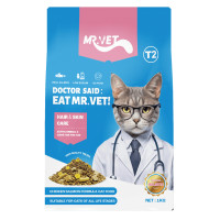 ราคา อาหารแมวผสมฟรีซดราย MR.VET สูตร T2 HOLISTIC รสไก่และแซลมอน 1 กก. (888192500004)