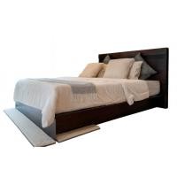 ราคา เตียงไม้ผสมโครงเหล็ก 5 ฟุต THE WILD FURNITURE รุ่น ALONICA สีไม้โอ๊ค/ดำ (888184800009)