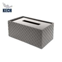 ราคา กล่องทิชชู่แผ่น PVC KECH PETRA สีเทา (1304694)