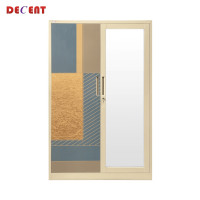 ราคา ตู้เสื้อผ้าเหล็ก บานเปิด 2 ประตู DECENT ลาย PATTERN 120ซม. (888184000005)