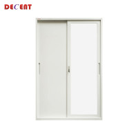 ราคา ตู้เสื้อผ้าเหล็ก บานเลื่อน 2 ประตู DECENT ลาย โอโม่ 120ซม. (888184000013)