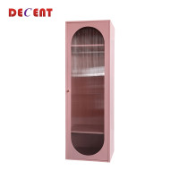 ราคา ตู้เสื้อผ้าเหล็ก บานเปิด 1 ประตู DECENT รุ่นมินิ สีชมพู 60ซม. (888184000026)
