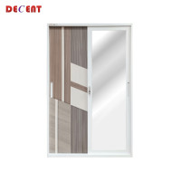 ราคา ตู้เสื้อผ้าเหล็ก บานเลื่อน 2 ประตู DECENT ลาย มอคค่า 120ซม. (888184000078)