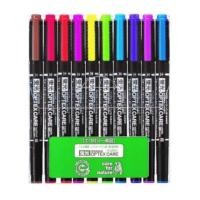ราคา ปากกาไฮไลท์ 2 หัว ZEBRA OPTEX CARE 10C แพ็ค 10 สี (888199200029)