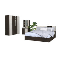 ราคา ชุดห้องนอน + ที่นอน PVC 6 ฟุต WISDOM DESIGN FURNITURE รุ่น RICHES สีไวท์/โอ๊ค (888216600392)