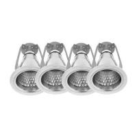 ราคา ดาวน์ไลท์ LAMPTAN BUNDLE 6 นิ้ว สีขาว E27 (แพ็ก 4 ชิ้น) (1304394)