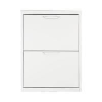 ราคา ตู้รองเท้าเหล็ก บานเปิดสวิง KIOSK SW-102 60 ซม. สีขาว (1098830)