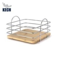 ราคา ตะกร้าผลไม้เหลี่ยม KECH SILVERY 22 ซม. (1296916)