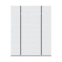 ราคา ตู้เสื้อผ้า 4 บานเปิด KONCEPT BLOX 59060175 200 ซม. สีขาว (1307665)