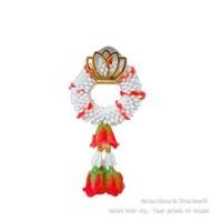 ราคา ที่แขวนพวงมาลัยติดผนัง KAF รุ่น ML01 ทรงดอกบัว สีทอง (888211600182)