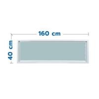 ราคา ช่องแสงหน้าต่าง UPVC WINDOW ASIA 160X40 ซม. สีขาว (1166042)