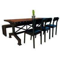 ราคา ชุดโต๊ะอาหาร 6 ที่นั่ง THE WILD FURNITURE รุ่น MAGPIE 180 ซม. สีไม้โอ๊ค/ดำ (888184800019)