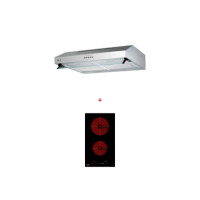 ราคา ชุดเซต เตาฝังไฟฟ้าเซรามิค 2 หัว + เครื่องดูดควันแบบฝัง EVE HB30-2CEM/SC ขนาด 30 CM. HF-HSM102AT-60 ขนาด 60 CM. (888132600079)