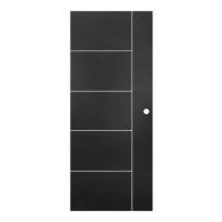 ราคา ประตูไม้ปิดผิว PVC N999 P011-6-15 80X200 ซม. สีดำ (1197480)