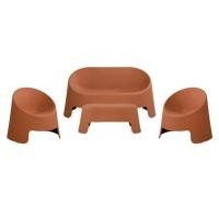 ราคา ชุดโซฟาสนาม 4 ที่นั่ง SPRING VETO สีส้ม (1300813)