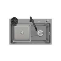 ราคา ซิงค์ล้างจานม่านน้ำตก 1 หลุม EVE UNITY 800/490+ ขนาด 80 ซม. สีเทาไทเทเนียม (888132600060)