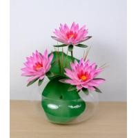 ราคา ดอกบัวสายประดิษฐ์ในแจกัน JGLORYFLOWER สีชมพู (888217500014)