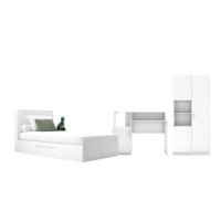 ราคา ชุดห้องนอน 3.5 ฟุต WISDOM DESIGN FURNITURE รุ่น FAMINGO1 สีขาว (888216600465)