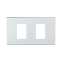 ราคา หน้ากาก 2 ช่อง PANASONIC WEG6802MW สีเงิน (131557)