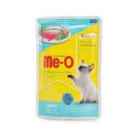 ราคา อาหารเปียกแมว MEO KITTEN รสปลาทูน่าและปลาซาร์ดีนในเจลลี่ 80 ก. (1202672)