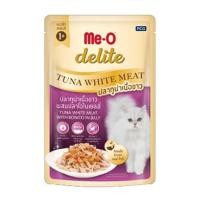 ราคา อาหารเปียกแมว ME-O DELITE ปลาทูน่าเนื้อขาวผสมปลาโอในเจลลี่ 70 ก. (1229512)