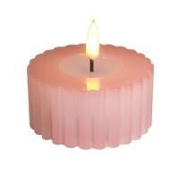 ราคา เทียนตกแต่ง LED CLAIRE WAVY 3.5 ซม. สีชมพู (1307706)