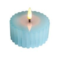 ราคา เทียนตกแต่ง LED CLAIRE WAVY 3.5 ซม. สีฟ้า (1307705)