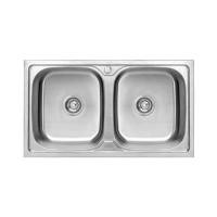 ราคา Hafele อ่างล้างจานฝัง 2 หลุม รุ่น CUPID 495.39.620