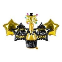 ราคา ลูกโป่งฟอยล์ HAPPY NEW YEAR WINE SNAZZ 18 นิ้ว สีดำ-ทอง (1301083)