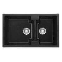 ราคา ซิงค์ฝัง 2หลุม TECNOPLUS GIN 2B แกรนิต สีดำ (1141363)