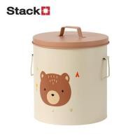 ราคา กล่องเหล็กเก็บของ STACKO LITTLE-B 22.8x22.8x26.5ซม. สีขาว/น้ำตาล (1302616)