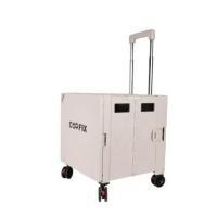 ราคา รถเข็นกล่องอเนกประสงค์พับได้ COOFIX รุ่น CFH-M01002 สีครีมมินิมอล กางเป็นโต๊ะได้ (888218300005)