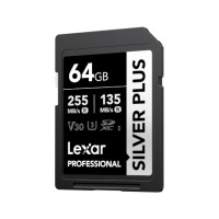 ราคา การ์ดหน่วยความจำ เอสดีการ์ด LEXAR SILVER PLUS 64GB UHS-I U3 V30 SD CARD SPEED BUMP FULL-HD 3D 4K RW255/135MB/S (LSDSIPL064G-BNNNG) (888222300006)