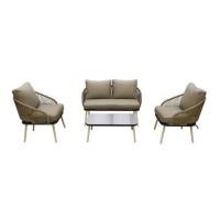 ราคา ชุดโซฟาสนาม 4 ที่นั่ง SPRING LINDA สีเทา/น้ำตาล (1299908)