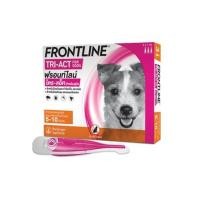 ราคา ยาหยอดกำจัดเห็บหมัดสุนัข น้ำหนัก 5-10 กก. FRONTLINE TRI-ACT ไซซ์ S (1210742)