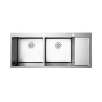 ราคา ซิงค์ฝัง 2 หลุม 1 ที่พัก HAFELE MARIA 495.39.612 สีเงิน (1235973)