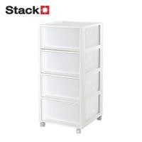 ราคา ตู้ลิ้นชัก 4 ชั้น STACKO MONO 34.2x36.5x74 ซม. สีขาว (1258232)