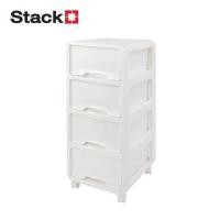 ราคา ตู้ลิ้นชัก 4 ชั้น STACKO YURI 46.7x40.8x90.4 ซม. สีขาว (1301061)