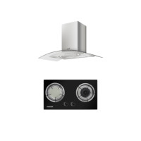 ราคา ชุดเซต เตาฝังแก๊ส 2 หัว + เครื่องดูดควันติดผนัง EVE รุ่น SMART I ฐานกระจกนิรภัย สีดำ ขนาด 73 ซม. + HC-ARC-90 PLUS ขนาดกว้าง 90 ซม. (888132600087)